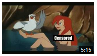 the topless little mermaid