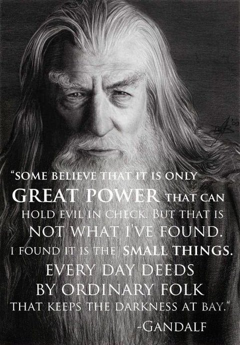 I will not say Do not weep, for not all tears are an evil.
