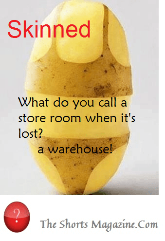 potato bikini gets skinned in the storeroom