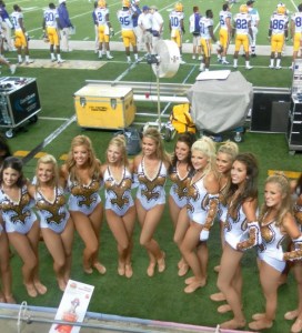 LSU cheerleaders