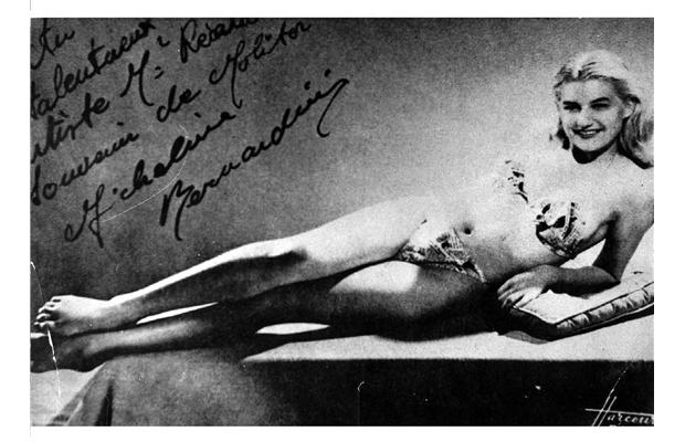 vintage bikini postcard