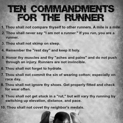 Running Commandments