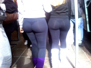 yoga pants in the sun