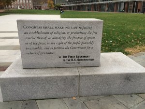 the 1st amendment of the constituion of the united staes