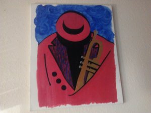 blues man by Gary Jones