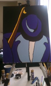 jazz man unfinished by Gary Jones