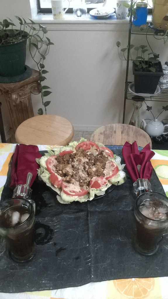 Hamburger Salad without bread