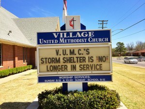 No room at the church