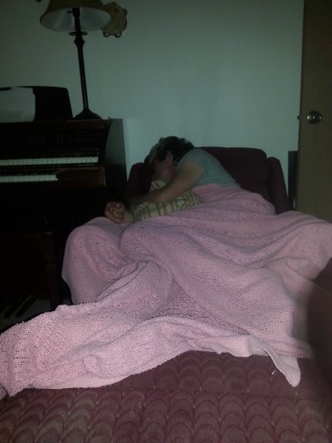 be quite, he's sleeping